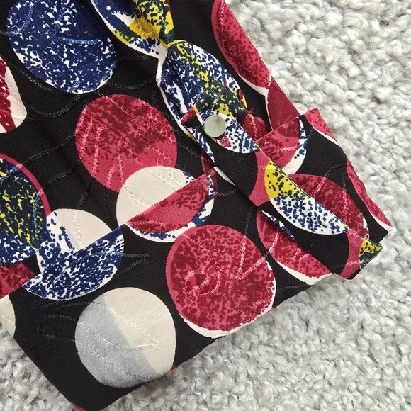 Vera Rose Top Womens 3X Henley 3/4 Sleeve Stretch Art To Wear Maximalist - Picture 3 of 12